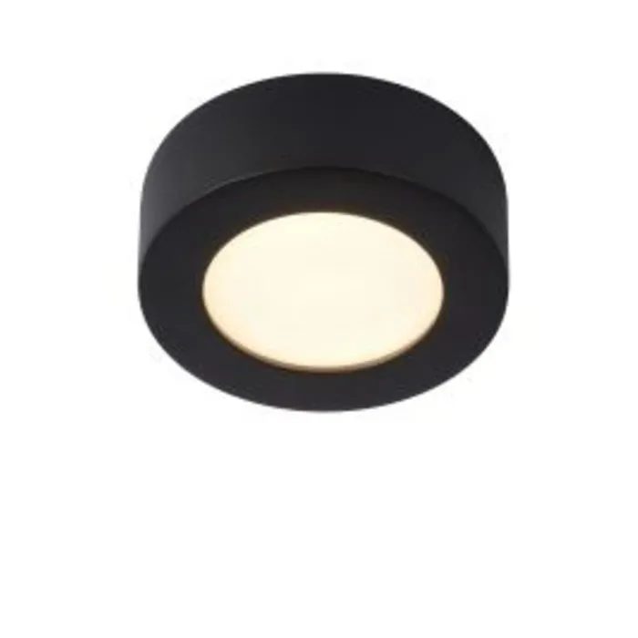 IP44 plafondlamp zwart of wit rond 8W dimbaar