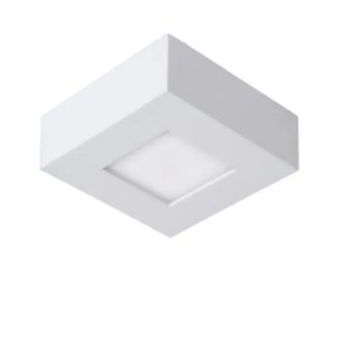 Badkamerlamp vierkant 8W LED wit of zwart dimbaar IP44
