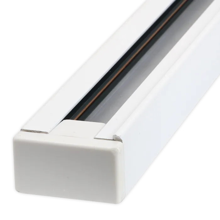 Spanningsrail 1 fase wit of zwart 1m