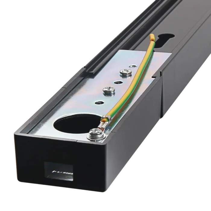 Spanningsrail 1 fase wit of zwart 1m