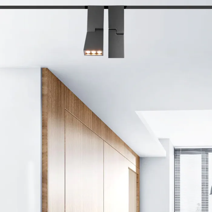 Railverlichting woonkamer LED 6W zwart of wit