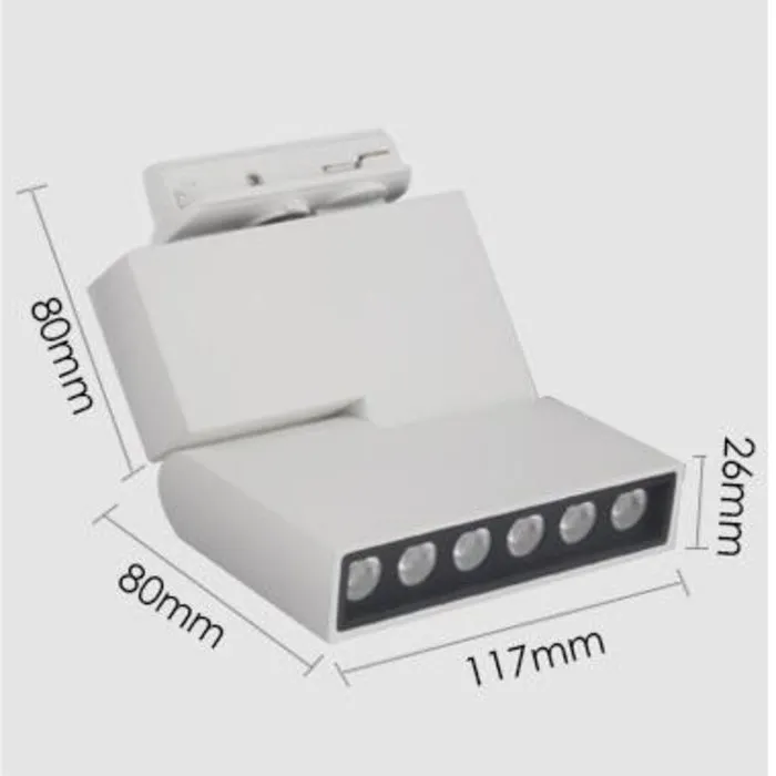 Railspot LED woonkamer wit of zwart 12W