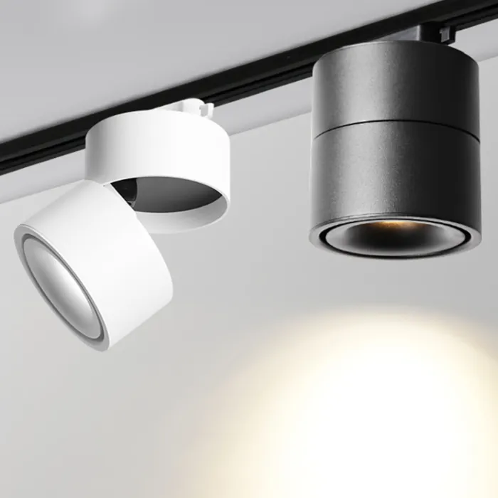 Plafondrail lamp 15W LED wit of zwart