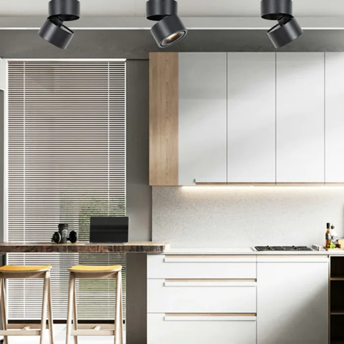 LED spot rail dimbaar 20W zwart of wit