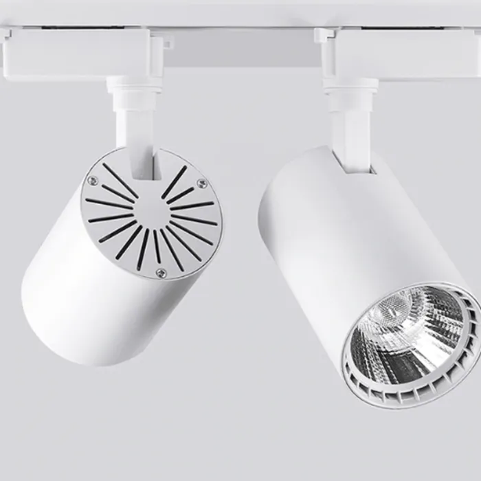 LED railspot wit of zwart 20W 1 fase