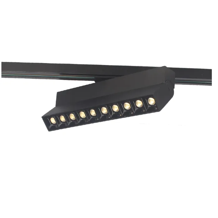 Lamp op rail 20W LED dimbaar zwart of wit