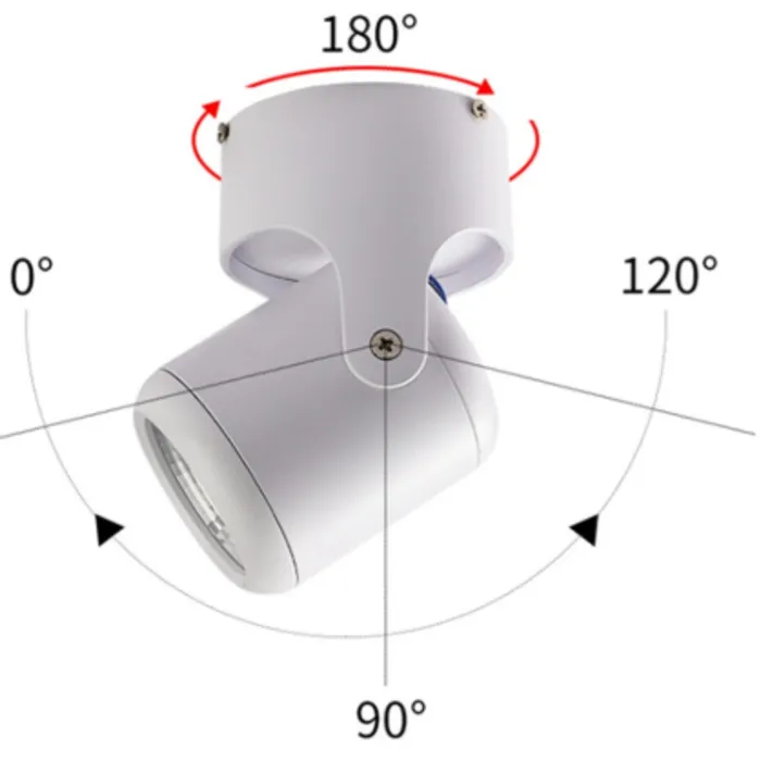 Rail lamp 20W LED dimbaar zwart of wit