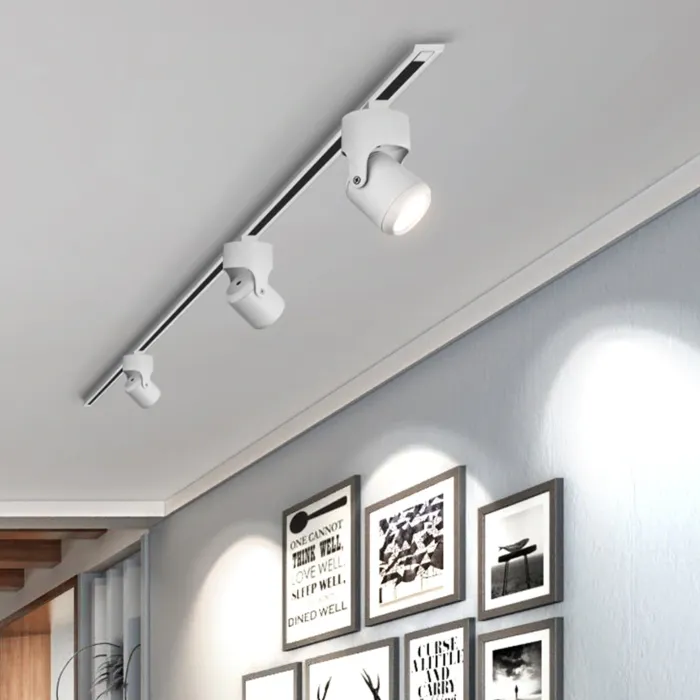 Rail lamp 20W LED dimbaar zwart of wit