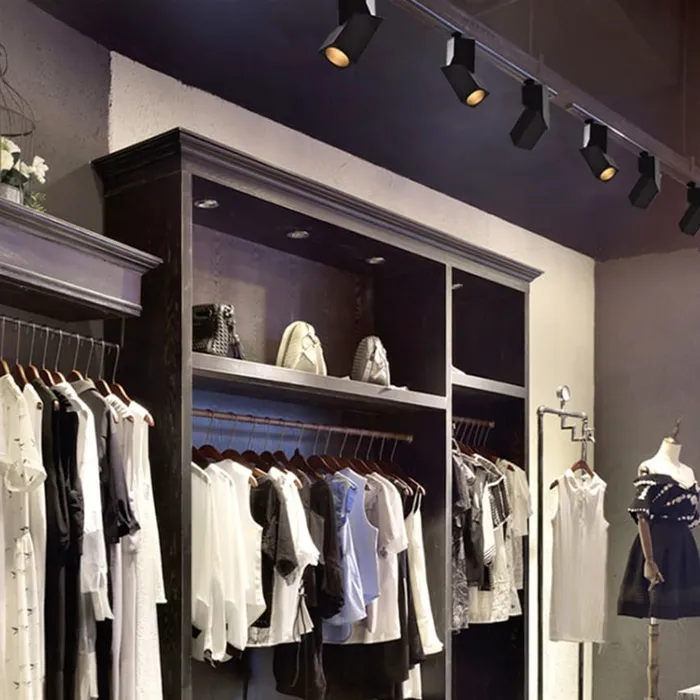 Railsysteem spot LED 7W 1 fase wit of zwart