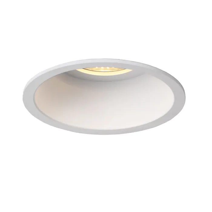 Diepe inbouwspot wit 110mm diameter 230V