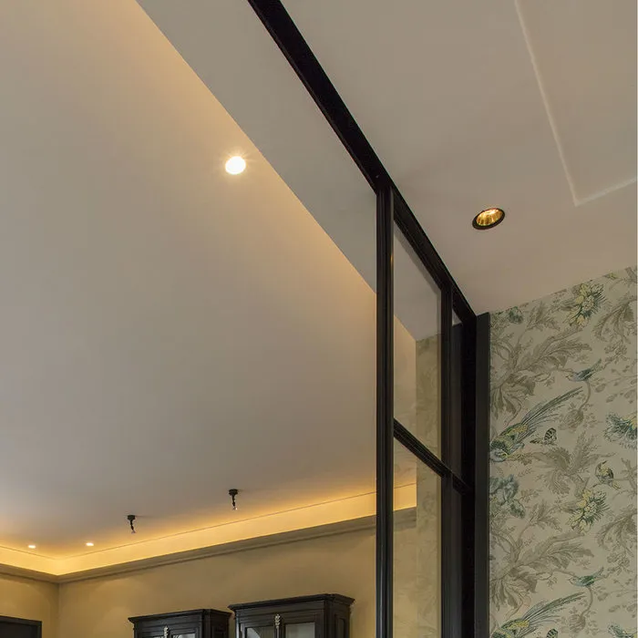 Spot goudkleurig zwart goud GU10 100mm diameter