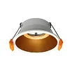 Inbouwspot goud met wit GU10 100mm diameter