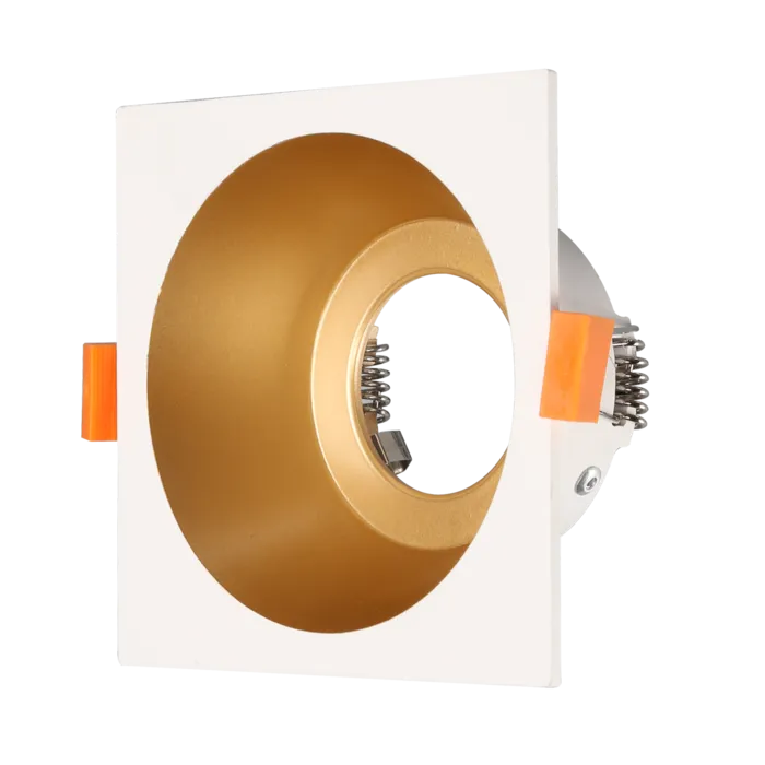 Spot goud met wit GU10 100mm diameter