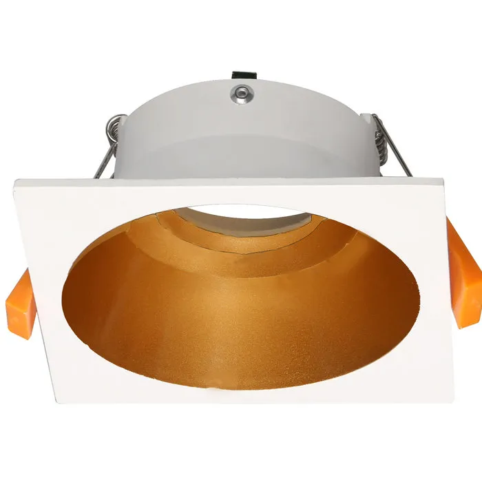 Spot goud met wit GU10 100mm diameter