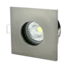 Vierkante inbouwspot badkamer GU10 IP65 grijs