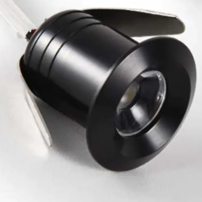 Mini inbouwspot LED IP44 zaagmaat 20mm zwart, grijs of wit