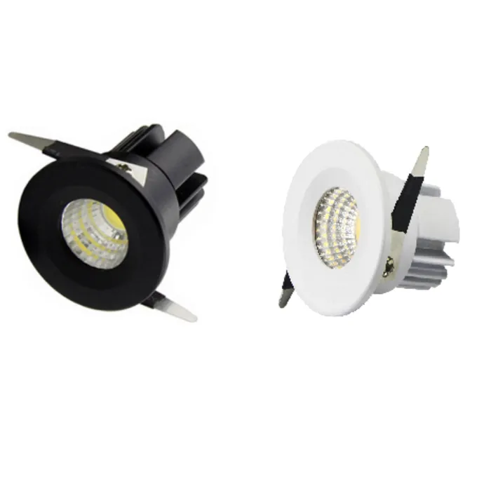 inbouwspot mini 30mm zaagmaat 3W wit of zwart
