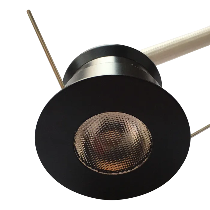 LED spot 30mm zaagmaat zwart 4W dimbaar rond