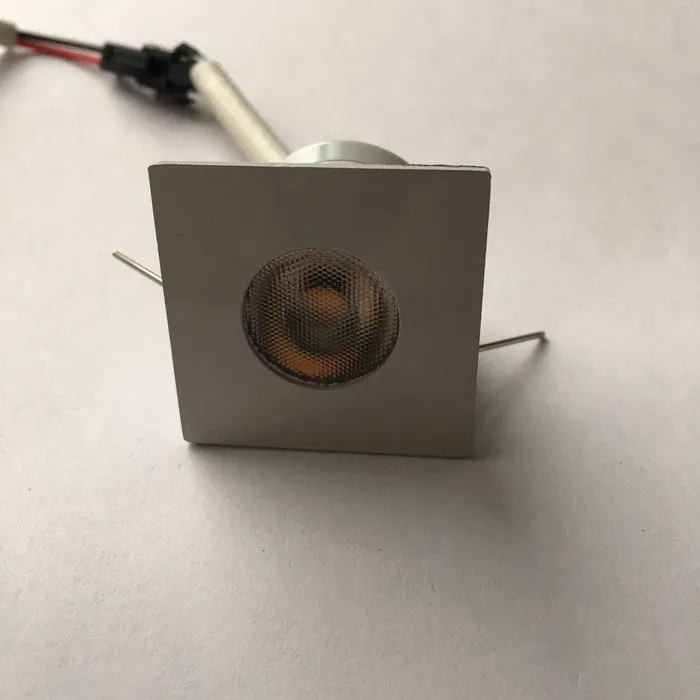 Inbouwspot 30mm zaagmaat wit vierkant 4W dimbaar