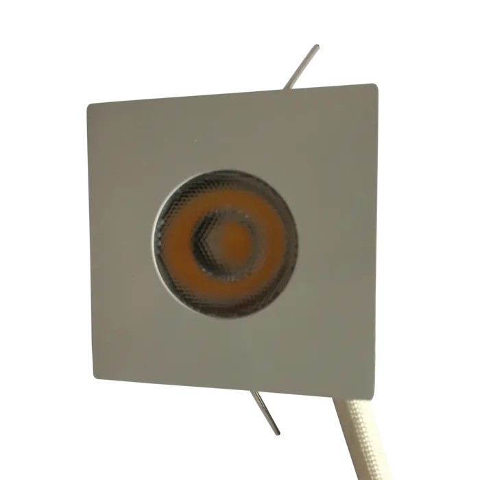 Inbouwspot 30mm zaagmaat wit vierkant 4W dimbaar