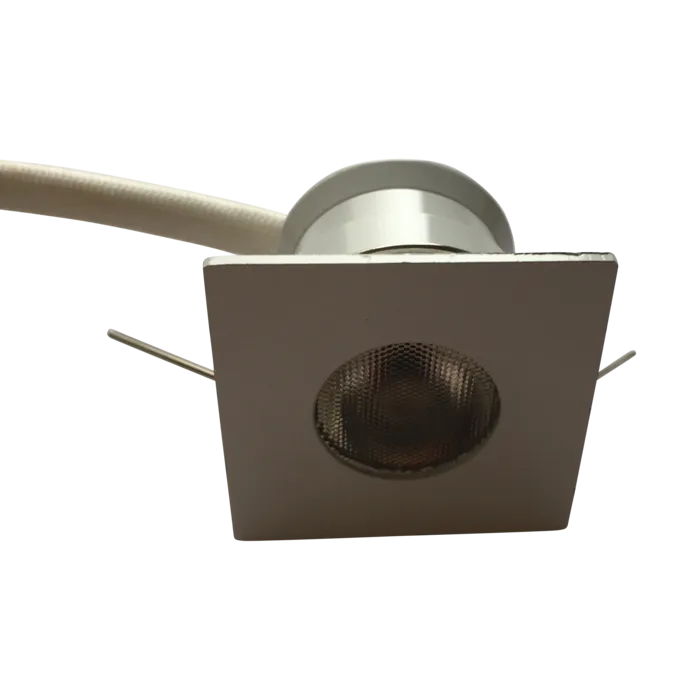 Inbouwspot 30mm zaagmaat wit vierkant 4W dimbaar