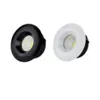 Inbouwspot diameter 50mm 5W LED wit of zwart 22mm hoog