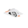 Inbouwspot kleine inbouwdiepte 7W vierkant wit of zwart zaagmaat 75mm