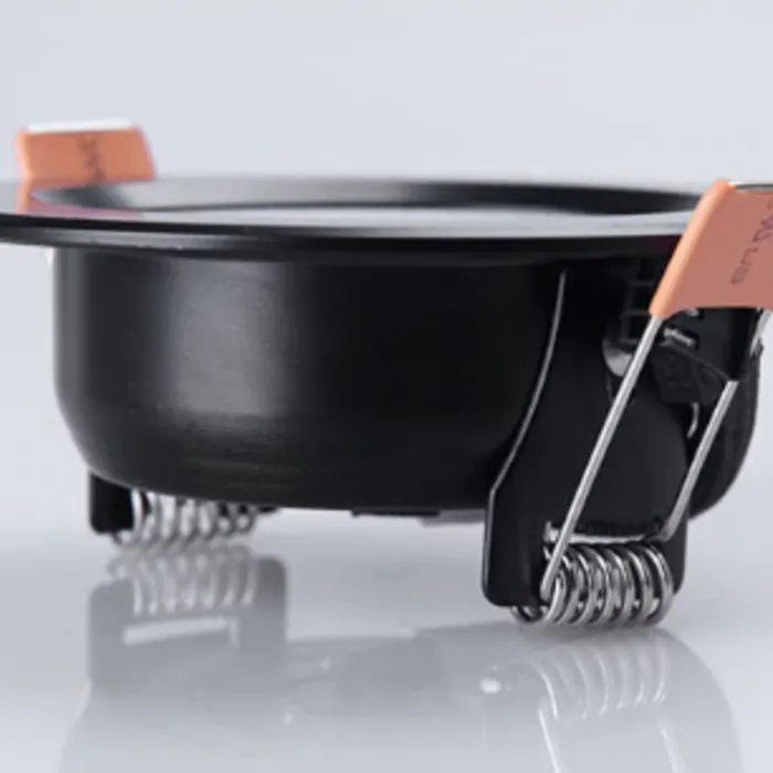 LED inbouwspot geringe inbouwdiepte zwart 7W 230V