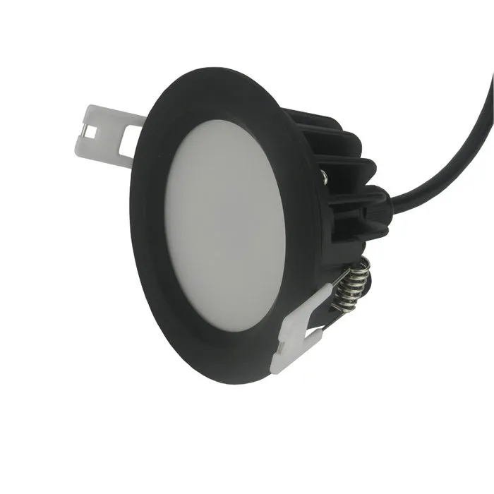 Inbouwspot IP65 zwart badkamer 7W 230V zaagmaat 75mm