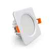 Inbouwspot buiten 220V wit LED 7W vierkant zaagmaat 75mm