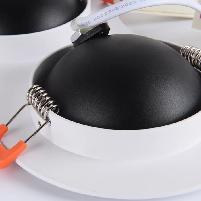 Dubbele inbouwspot LED 2x15W zwart of wit lage inbouwdiepte