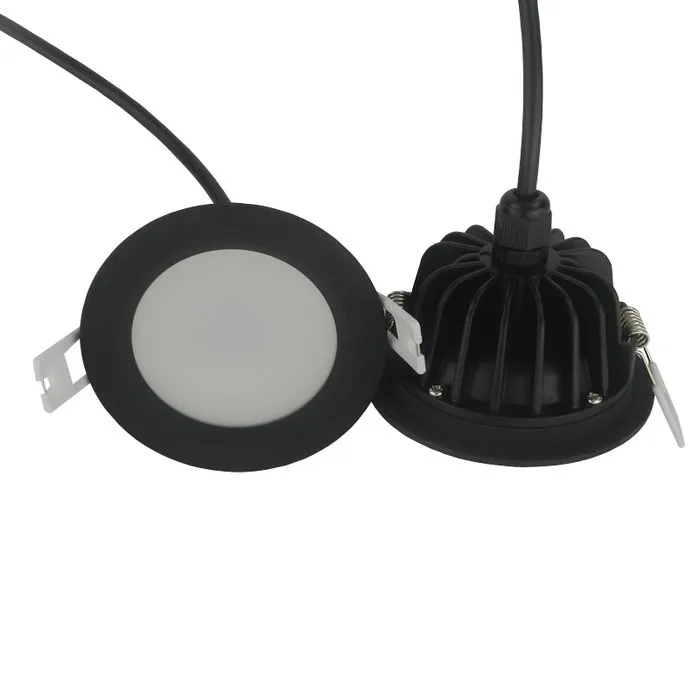 IP65 inbouwspot zwart 15W LED diameter 110mm