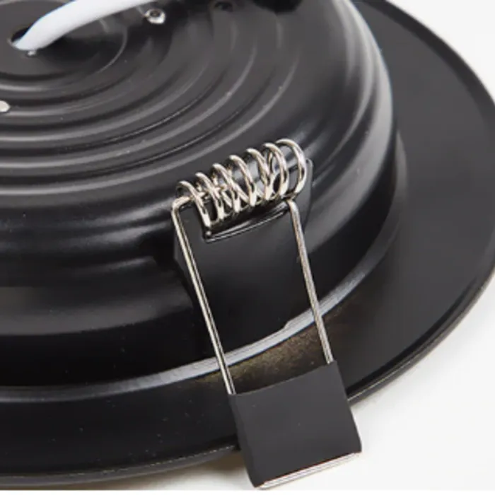 Inbouwspot zwart 15W LED zaagmaat 80mm geen trafo nodig