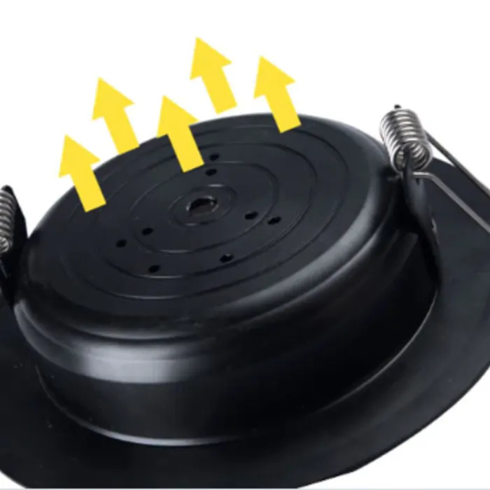 Inbouwspot zwart 15W LED zaagmaat 80mm geen trafo nodig