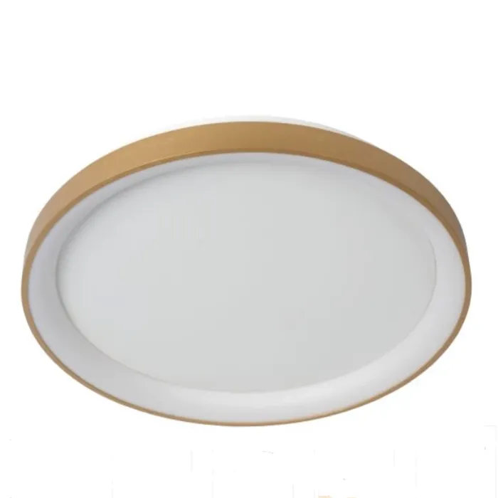 Grote ronde plafondlamp 48cm Ø zwart of messing 38W dimbaar