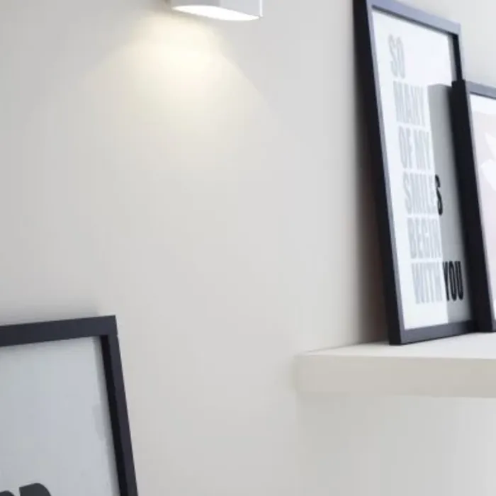 Wandlamp ovaal wit 1xG9