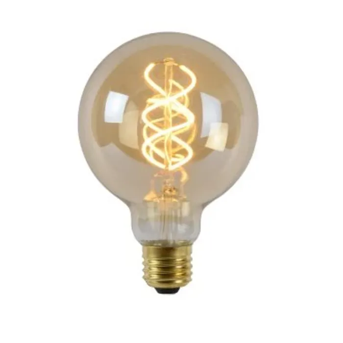 E27 lamp LED filament 5W amber dimbaar