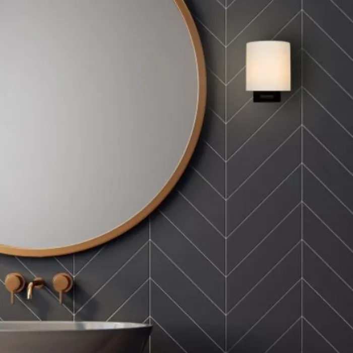 Badkamer wandlamp IP44 glas 1xG9