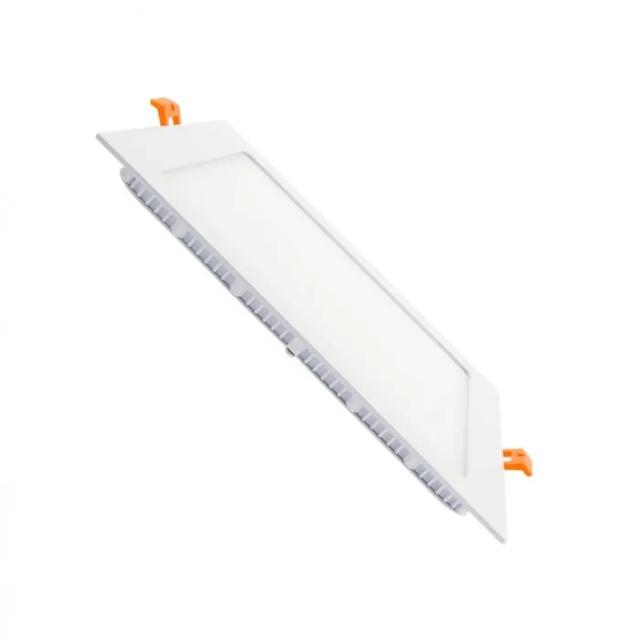 LED downlight vierkant inbouw 15W 20x20cm lage inbouwdiepte