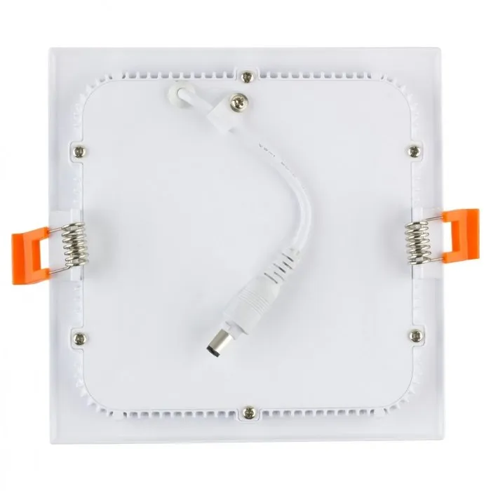 LED downlight vierkant inbouw 15W 20x20cm lage inbouwdiepte