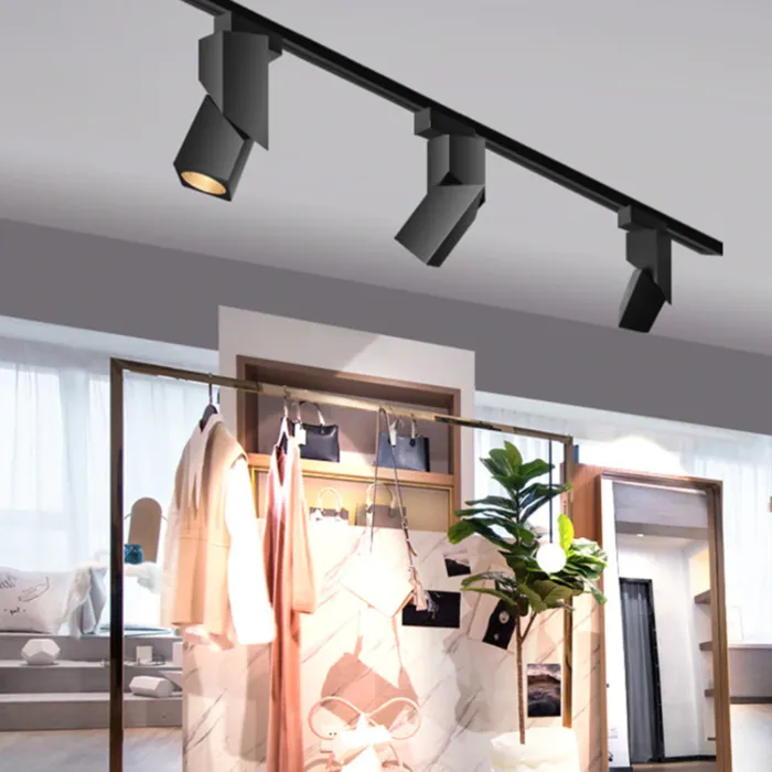 Raillamp wit of zwart 20W LED 1 fase