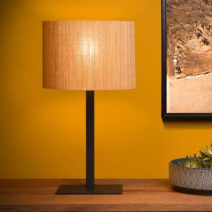 Bamboe schemerlamp 1xE27 52 cm hoog