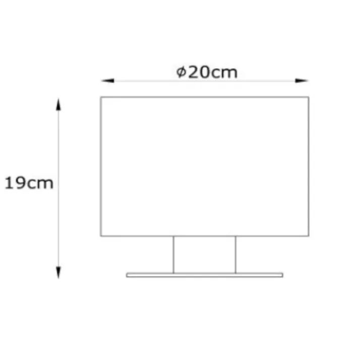 Tafellamp zwart goud met kap 19cm hoog 1xE27