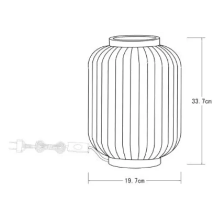 Porseleinen tafellamp goudkleurige voet 1xE14 33,7cm H