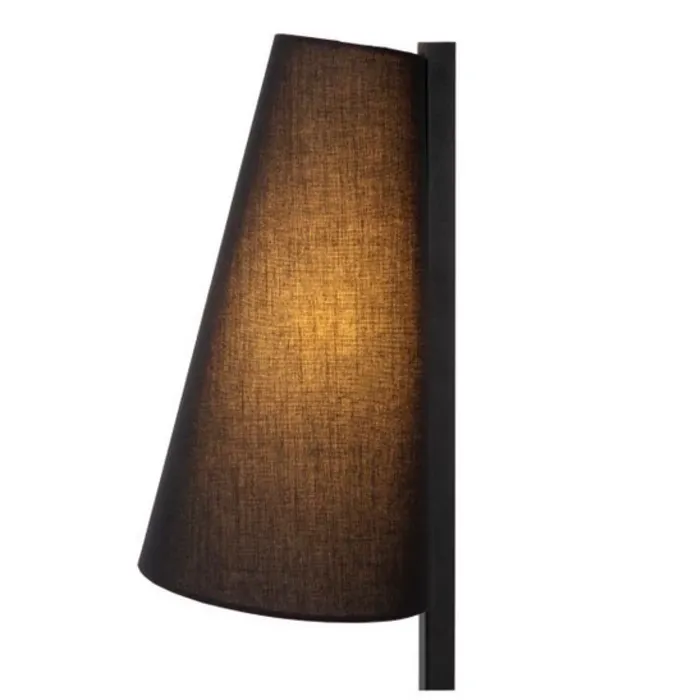 Tafellamp kap in beige of zwart 1xE27 56cm hoog