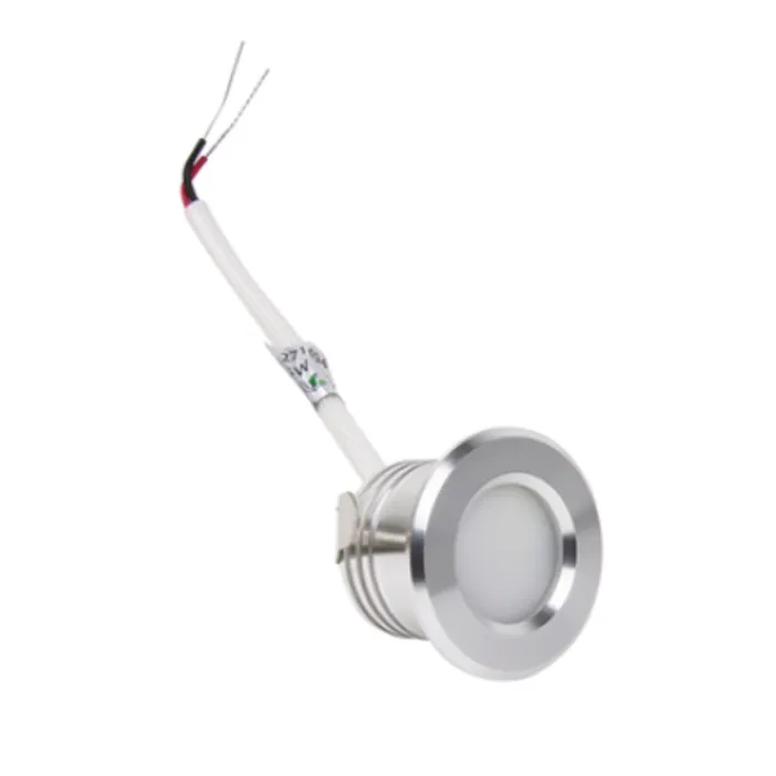 Mini LED spot 230V grijs IP44 zaagmaat 30mm lage inbouwdiepte