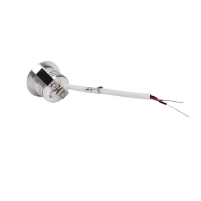 Mini LED spot 230V grijs IP44 zaagmaat 30mm lage inbouwdiepte