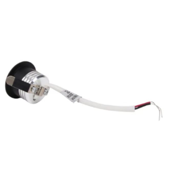 Mini LED spot zwart 230V IP44 30mm zaagmaat ondiep