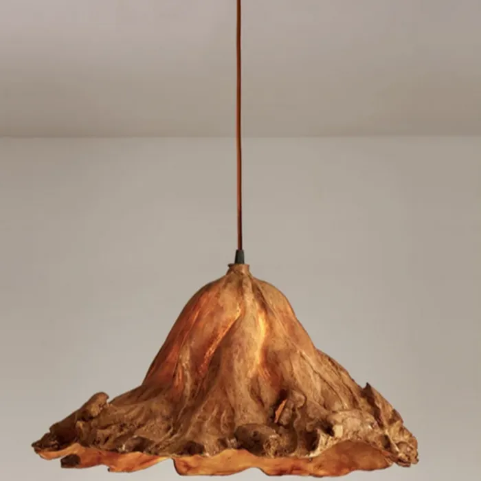 Mooie hanglamp lotus design bruin 21, 36 of 51cm Ø E27 (1 stuk)