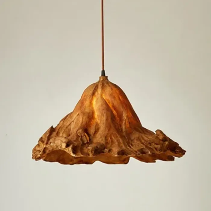 Mooie hanglamp lotus design bruin 21, 36 of 51cm Ø E27 (1 stuk)